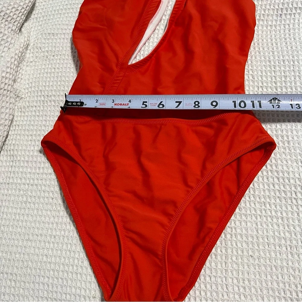 Solid & Striped Sloane Stephens Issi One Piece Bikini‎ Swimsuit Candy Red Orange